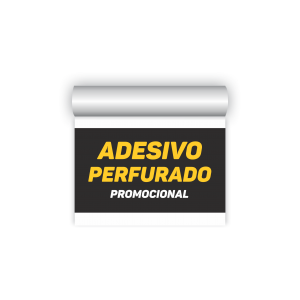 ADESIVO PERFURADO PROMOCIONAL   CORES 4x0   