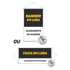 BANNER OU FAIXA EM LONA BRILHO TAMANHO PERSONALIZADO CORES 4x0   