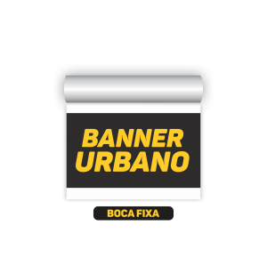 BOCA FIXA - ADESIVO BANNER URBANO PAPEL KRAFT COM FILME PE LARGURA FIXA - Mínimo de compra: 1m² 4x0  SEM ACABAMENTO 