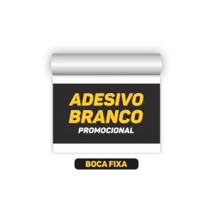 BOCA FIXA - ADESIVO PROMOCIONAL  LARGURA FIXA - Mínimo de compra: 1m² CORES 4x0   