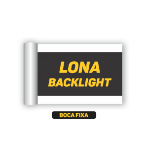 BOCA FIXA - LONA BACKLIGHT  LARGURA FIXA - Mínimo de compra: 1m² CORES 4x0   ACIMA DE 3m² - O VALOR DIMINUI PARA R$32,00 m²