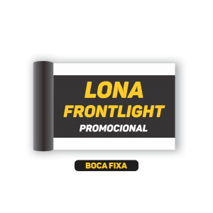 BOCA FIXA - LONA FRONTLIGHT PROMOCIONAL BRILHO  LARGURA FIXA - Mínimo de compra: 1m² CORES 4x0   ACIMA DE 3m² - O VALOR DIMINUI PARA R$22,00 m²