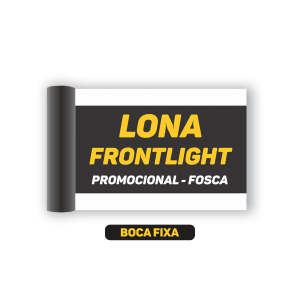 BOCA FIXA - LONA FRONTLIGHT PROMOCIONAL FOSCA  LARGURA FIXA - Mínimo de compra: 1m² CORES 4x0   ACIMA DE 3m² - O VALOR DIMINUI PARA R$22,00 m²